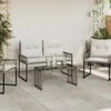 vidaXL Outdoor Table Grey and Black 80 x 40 x 40 cm