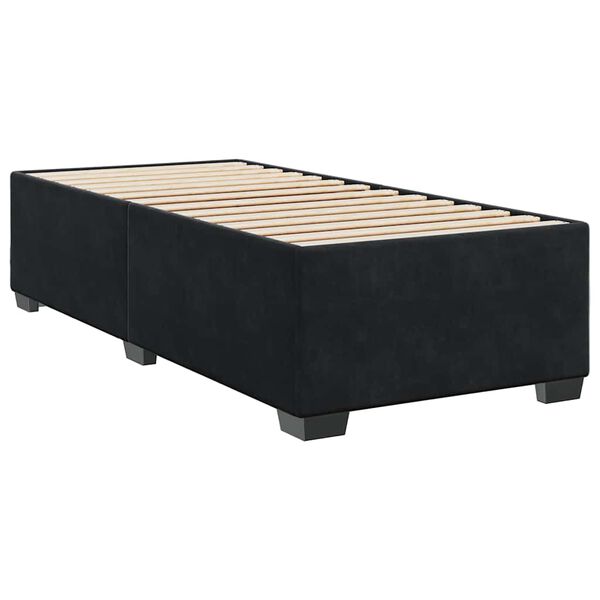 vidaXL Bed Frame without Mattress Black&nbsp;Single&nbsp;Velvet