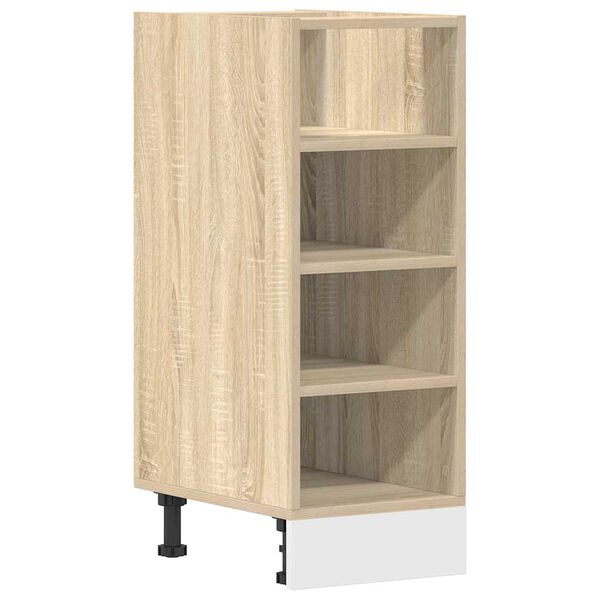 vidaXL Bottom Cabinet Riga Sonoma Oak 30x44.5x81.5 cm Engineered Wood