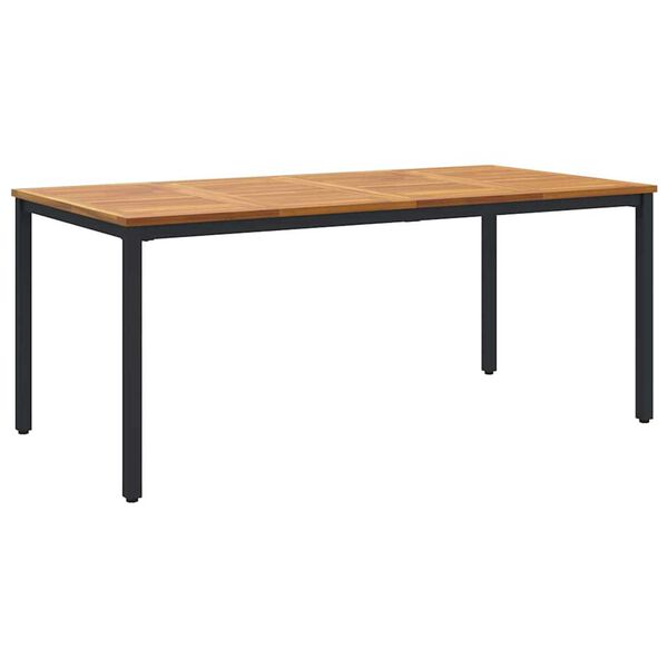vidaXL Outdoor Tables Natural and black 180 x 90 x 75 cm