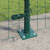 vidaXL Fence with Post Green 1.5 x 10 m Steel