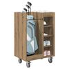 vidaXL Golf Cabinet with Wheel Plain Artisan Oak 65 x 45 x 98 cm