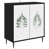 vidaXL Sideboard HANAU Black Oak 69 x 33 x 76 cm Engineered Wood
