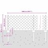 vidaXL Fence with Post Silver 0.4 x 10 m Steel