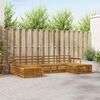 vidaXL Sofa Sets 6 pcs Natural Solid Acacia Wood