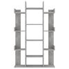 vidaXL Book Cabinet Concrete Grey 86x25.5x140 cm Engineered Wood