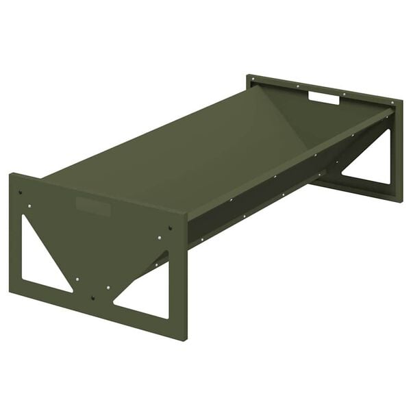 vidaXL Livestock Feeding Trough Olive Green 108 x 50 x 28 cm