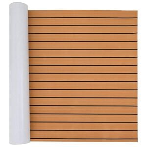 vidaXL Boat Mat Brown and Black 240 x 90 cm EVA