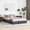 vidaXL Storage Bed with Mattress Grey 140 x 190 cm Faux leather