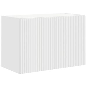vidaXL TV Wall Cabinet 59.5 x 31 x 40 cm White Engineered Wood