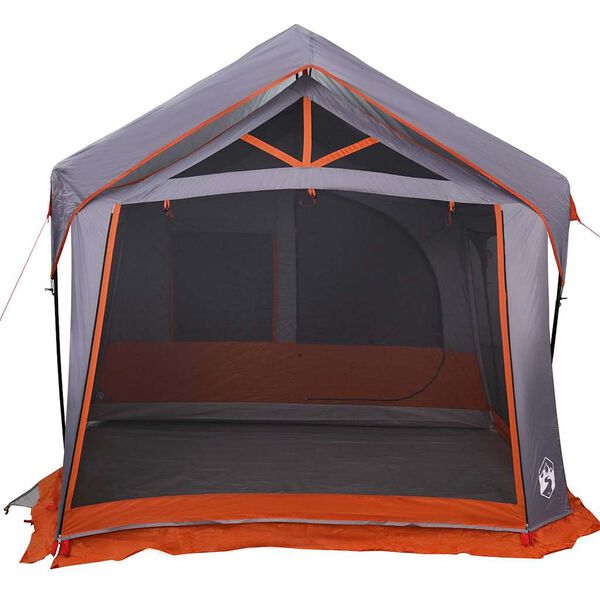vidaXL Tents with Roof Grey and orange 620 x 322 x 240 cm Polyester