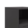 vidaXL Bedside Cabinets 2 pcs Black 36x39x60.5 cm Steel