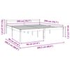 vidaXL Bed Frame with Headboard Wax Brown 200 x 200 cm Solid Pine Wood