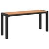 vidaXL Garden Bench Brown 100 x 28 x 45cm Steel