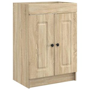 vidaXL Bathroom under Sink Cabinet Sonoma Oak 56 x 37.5 x 81 cm