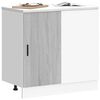 vidaXL Kitchen Base Cabinet Lyon Grey Sonoma Engineered Wood