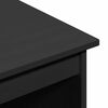 vidaXL Desk Black 112 x 50 x 75 cm Solid Pine Wood