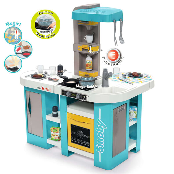 Smoby Play Studio Kitchen XL Tefal Bubble 85x61.5x99 cm Blue