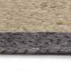 vidaXL Handmade Rug Jute with Dark Grey Border 120 cm