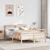 vidaXL Bed Frame with Headboard without Mattress 140x200 cm