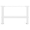 vidaXL Coffee Table Legs White 2 pcs 50x(30-31) cm Steel