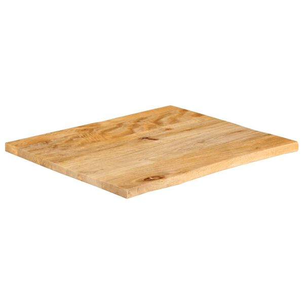 vidaXL Table Top Live Edge 80x80x3.8 cm Solid Wood Mango