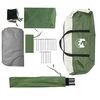 vidaXL Family Tent Dome 9-Person Green Waterproof