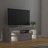 vidaXL TV Cabinet with LED Lights Concrete Grey 120x35x40 cm