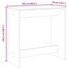 vidaXL Bar Table Old Wood 102x50x103.5 cm Engineered Wood