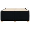 vidaXL Bed Frame without Mattress Black Double Fabric