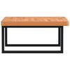 vidaXL Basin Shelf Wall Mounted Steel and Solid Wood Beech