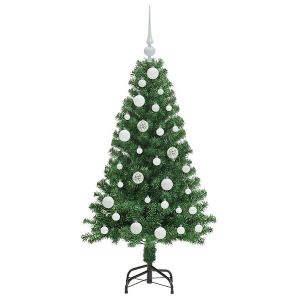 vidaXL Artificial Christmas Tree with 150 LEDs with Stand Green 120 cm