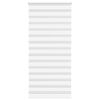 vidaXL Zebra Blind White 105x230 cm Fabric Width 100.9 cm Polyester