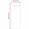 vidaXL Wall Mounted Coat Rack 80x30 cm Tempered Glass Brick Wall