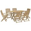 vidaXL 7 Piece Garden Dining Set Solid Wood Acacia