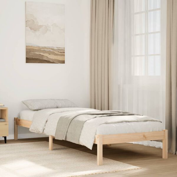 vidaXL Extra Long Bed Frame without Mattress 80x220 cm Solid Wood Pine
