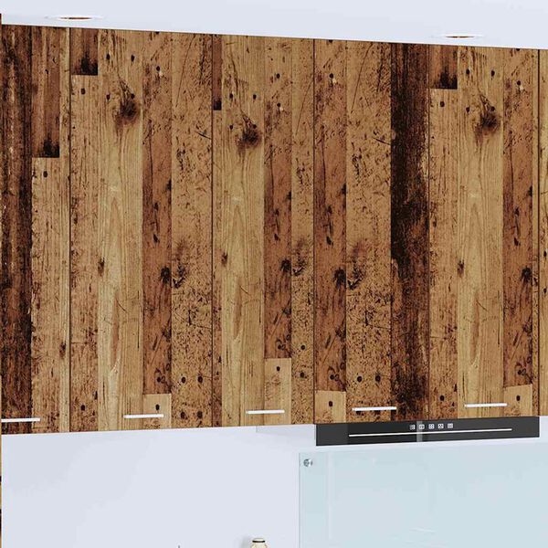 vidaXL Hanging Cabinet Old Wood 30 x 31 x 100 cm Engineered Wood