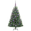 vidaXL Artificial Hinged Christmas Tree Green 120 cm PVC and Metal