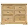 vidaXL Chest of Drawers Corona 112x48x91 cm Solid Wood Pine