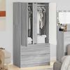 vidaXL Bathroom Cabinet Grey Sonoma 79.5 x 49 x 156 cm Engineered Wood