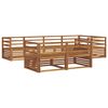 vidaXL Outdoor Sofa Set 7 pcs Natural Solid Acacia Wood