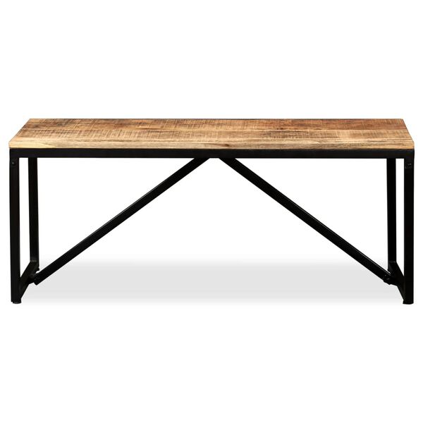 vidaXL Bench Solid Mango Wood 110x35x45 cm