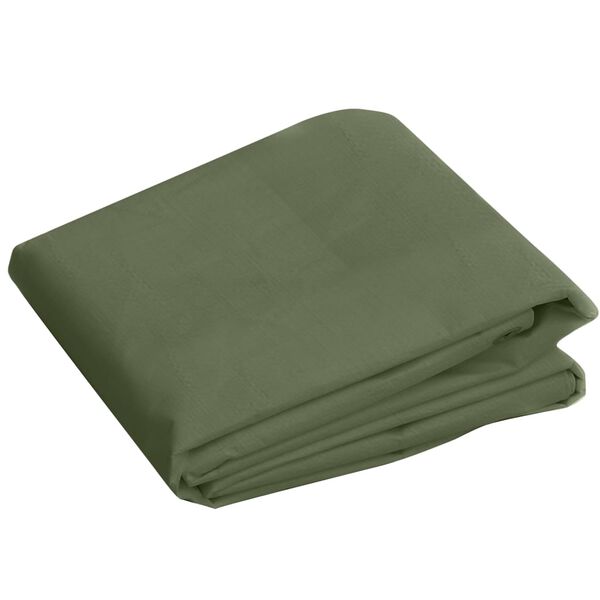 vidaXL Tarpaulin 260 g/m&sup2; 6x12 m Green HDPE