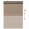 vidaXL Roller Blind with Curtains Manual Brown 100 x 160 cm Bamboo
