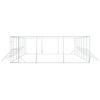 vidaXL Outdoor Dog Kennel Silver 6x14x2 m Galvanised Steel