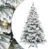 vidaXL Artificial Christmas Tree with 300 LEDs White 240 cm PE and PVC