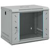 vidaXL Network Cabinet with Storage Grey 53 x 45 x 45 cm Steel