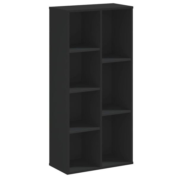 vidaXL Bookcase Black 50x25x105 cm Engineered Wood