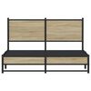 vidaXL Metal Bed Frame without Mattress Sonoma Oak 140x200 cm