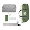 vidaXL Camping Tent 2-Person Green Waterproof